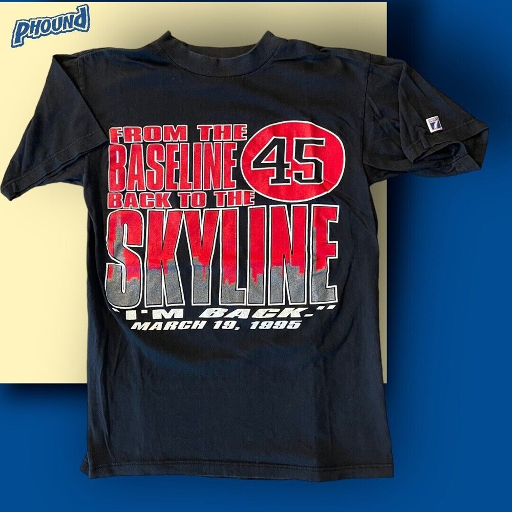 Vtg Michael Jordan I'm Back T-Shirt Rare 45 Logo M Tee